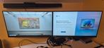 2x lenovo 27 inch scherm op dubbele klem standaard, Computers en Software, Monitoren, Ophalen, Gebruikt, 60 Hz of minder, IPS
