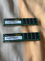 Corsair Value Select 1GB DDR Geheugen (2x), Ophalen of Verzenden, DDR, Desktop, Gebruikt