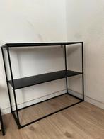 Metalen side table industrieel zwart, Huis en Inrichting, Tafels | Sidetables, 50 tot 100 cm, Ophalen of Verzenden, Zo goed als nieuw