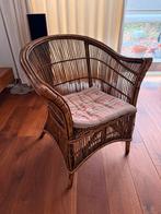 Rotan Stoel 4 stuks, Gebruikt, Bruin, Riet of Rotan, Ophalen of Verzenden