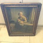 Oud schilderij op paneel, Antiek en Kunst, Kunst | Schilderijen | Klassiek, Ophalen of Verzenden