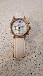 Breil Globe Chrono dameshorloge - parelmoer, rosegoud., Leer, Staal, Polshorloge, Ophalen of Verzenden