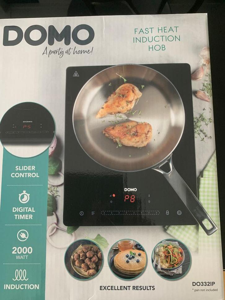Domo kookplaat NIEUW, Witgoed en Apparatuur, Kookplaten, Nieuw, Vrijstaand, Elektrisch, 3 kookzones of minder, Ophalen of Verzenden