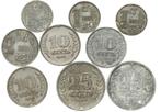 Wilhelmina - 9x zink WW2 1 ct, 2,5 c, 10 ct en 25 ct 1941/43, Postzegels en Munten, Munten | Nederland, Ophalen of Verzenden, Koningin Wilhelmina
