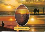 Noordzee- -5-luik, Noordzeestrand, zonsondergang., Verzamelen, Noord-Holland, 1960 tot 1980, Ongelopen, Verzenden