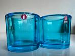 2 Iittala KIVI Marimekko Waxinelichthouder~Light Blue 1995, Huis en Inrichting, Woonaccessoires | Kandelaars en Kaarsen, Overige materialen