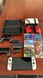 Nintendo Switch oled met veel accessoires, Switch OLED, Met games, Met 2 controllers, Nieuw