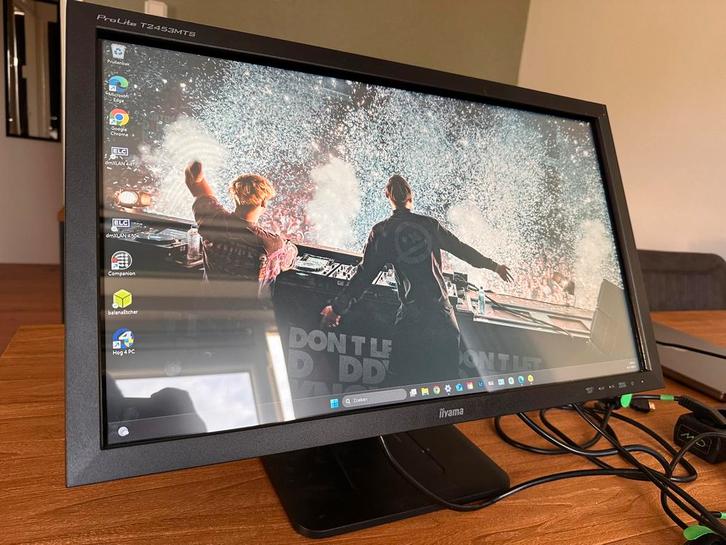 Iiyama prolite T2453MTS Monitor, Computers en Software, Monitoren, Zo goed als nieuw, 60 Hz of minder, Touchscreen, LED, Ophalen