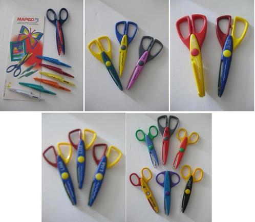 15 kartelscharen / kartelschaar randmotief knutselschaar, Hobby en Vrije tijd, Knutselen, Zo goed als nieuw, Gereedschap of Toebehoren