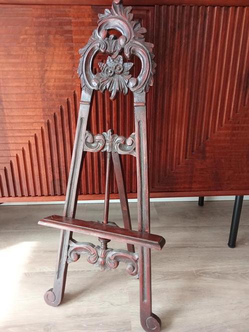 Schildersezel Koloniaal Antiek -Tafelmodel 82cm., Hobby en Vrije tijd, Schilderen, Gebruikt, Ezel, Ophalen of Verzenden