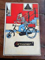 WO2 Nederlands bevrijding ansichtkaart schaarste fiets 1945, Verzenden, Foto of Poster, Nederland
