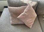 2 sierkussens roze, Huis en Inrichting, Woonaccessoires | Kussens, Ophalen of Verzenden, Zo goed als nieuw, Roze, Vierkant