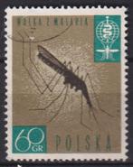 Polen 1962 Bestrijding Malaria mug, Verzenden, Gestempeld, Dier of Natuur
