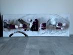 Abstract schilderij 50x150 cm, Ophalen