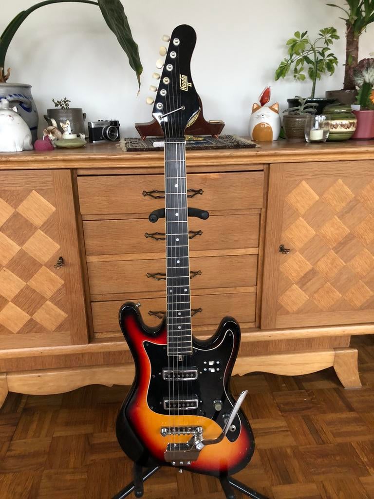 Vintage Hondo II gitaar, Muziek en Instrumenten, Ophalen of Verzenden, Gebruikt, Solid body, Overige merken