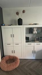 2 wandkasten 120x 160 wit netjes, Huis en Inrichting, Kasten | Dressoirs, Ophalen, Overige materialen, Gebruikt, 150 tot 200 cm