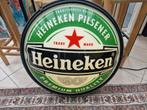 Groot Heineken enkel reclamebord lichtbak gevelreclame, Verzamelen, Merken en Reclamevoorwerpen, Ophalen, Gebruikt, Reclamebord
