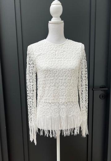 Zara witte kanten blouse / top maat XS