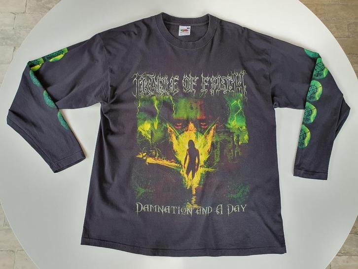 Bandshirt Cradle of Filth - Damnation and a Day (2003, XL), Kleding | Heren, T-shirts, Gedragen, Maat 56/58 (XL), Zwart, Ophalen of Verzenden