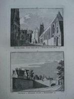 397-398 /Enkhuizen Westerkerk Weeshuis Giethuis Kopergravure, Antiek en Kunst, Kunst | Etsen en Gravures, Ophalen of Verzenden