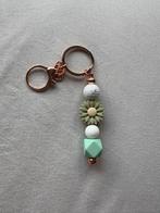 Vrolijke Sleutelhanger met Pastel Kralen & Bloem, Sieraden, Tassen en Uiterlijk, Armbanden, Overige kleuren, Kunststof of Plastic