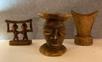 3 x Antieke Afrikaanse Hoofdsteunen, Antiek en Kunst, Ophalen of Verzenden