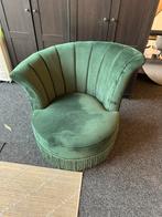 2x Dutchbone Flair Lounge Stoel - Groen Velvet, Huis en Inrichting, Fauteuils, Ophalen of Verzenden, Nieuw, Stof, 75 tot 100 cm