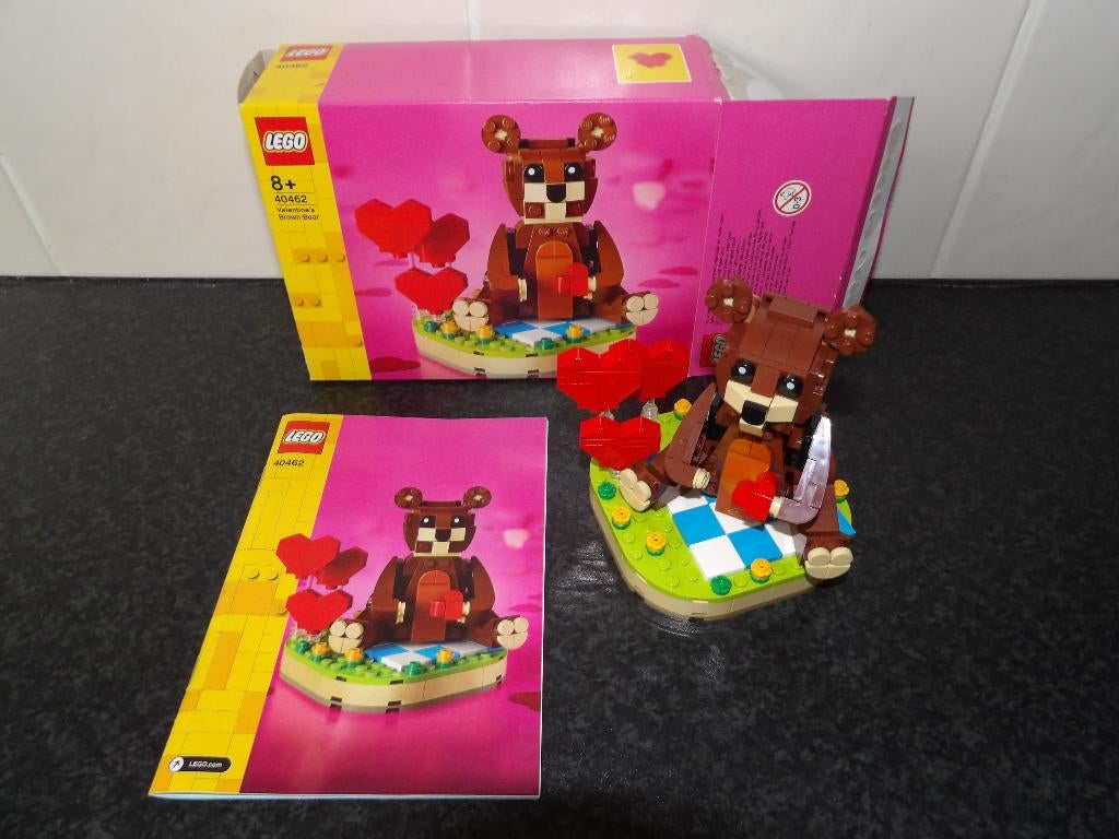 als nieuw Lego 40462 bruine valentijnsbeer incl doosje + boe, Kinderen en Baby's, Speelgoed | Duplo en Lego, Ophalen of Verzenden