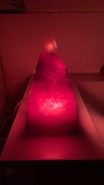 UNIEKE paarse / blauwe Zoutlamp uit Iran, Ophalen of Verzenden, Zo goed als nieuw, Yogamat