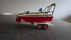 Playmobil brandweer boot met trailer, Ophalen of Verzenden, Zo goed als nieuw