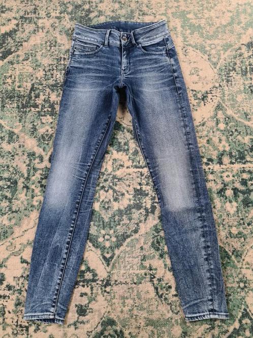 G-star raw mid skinny W27 L32 WMN Tulsi2732 Blauw, Kleding | Dames, Spijkerbroeken en Jeans, Zo goed als nieuw, W27 (confectie 34) of kleiner