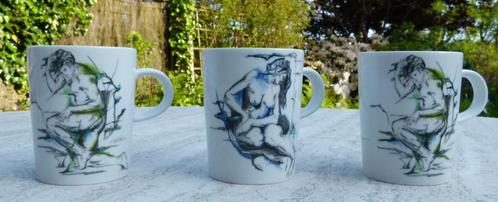 3 Arzberg Mokken Saeco Body Talk Erik Andersen Feelings 2001, Huis en Inrichting, Keuken | Servies, Nieuw, Kop(pen) en/of Schotel(s)