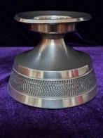 Robuste vintage CAWA Tinnen Kandelaar Denemarken 1960, Huis en Inrichting, Woonaccessoires | Kandelaars en Kaarsen, Ophalen of Verzenden