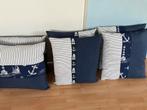 Kussens met nautische dessins voor boot, caravan of camper, Watersport en Boten, Ophalen of Verzenden, Zo goed als nieuw, Interieur en Kussens