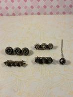 Lot zilveren Zeeuws knop, 5 stuks, Ophalen of Verzenden, Zilver