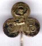 J & B Juliana & Beatrix koningskind zilverkl speldje( K_021), Verzenden, Nieuw, Figuurtje, Speldje of Pin