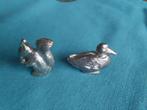 miniatuur eend en eekhoorn Kon. Begeer verzilverd 2x3cm, Ophalen, Zo goed als nieuw, Dier