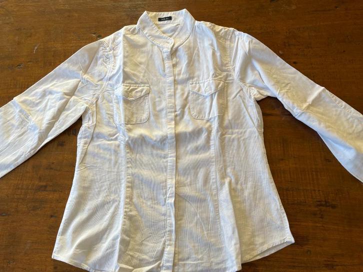 Purdey: z.g.a.n. zacht off-white babycord bloes maat M, Kleding | Dames, Blouses en Tunieken, Zo goed als nieuw, Maat 38/40 (M)