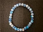 blauwe vlam agaat armband, Ophalen of Verzenden, Nieuw, Blauw