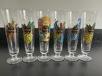 6 Warsteiner bierglazen Art Collection, Ophalen of Verzenden, Zo goed als nieuw, Glas of Glazen, Overige merken