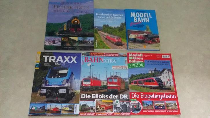 Treinen spoorwegen kleine partij 3 boeken en 3 tijdschriften, Hobby en Vrije tijd, Modeltreinen | H0, Zo goed als nieuw, Boek, Tijdschrift of Catalogus