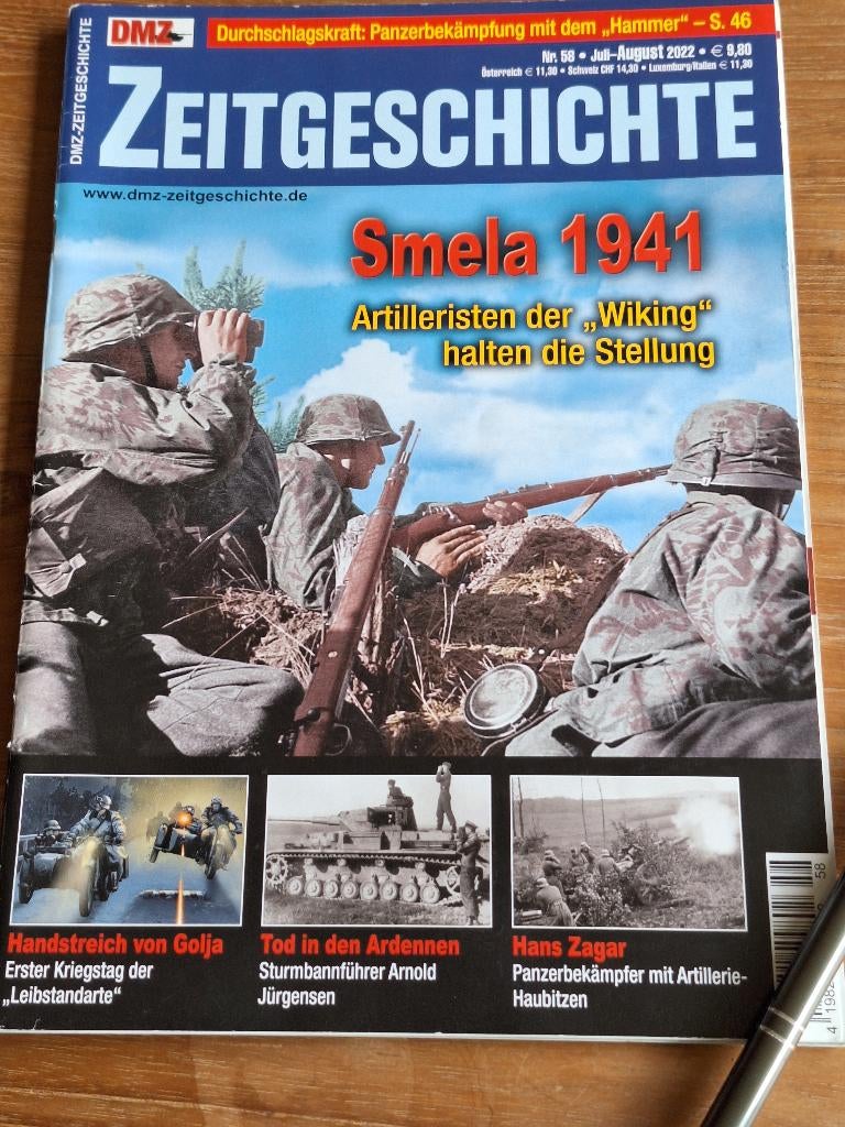 DMZ-Zeitgeschichte Smela 1941oa art waffen ss, Ophalen of Verzenden, Tweede Wereldoorlog, Zo goed als nieuw, Overige onderwerpen