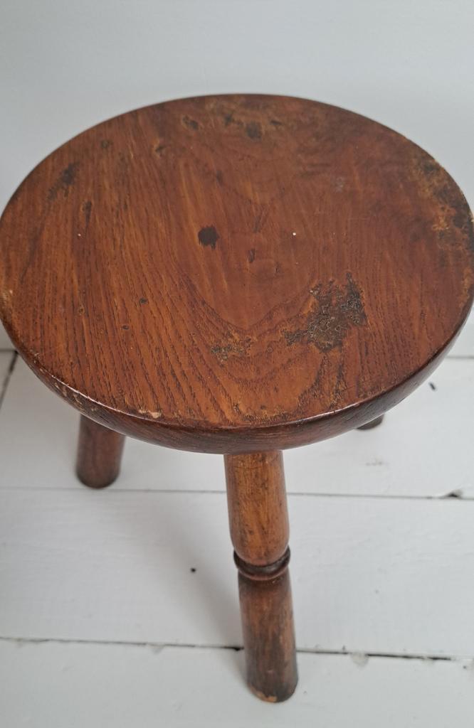 Vintage Frans krukje, Huis en Inrichting, Krukjes, Zo goed als nieuw, Hout, Ophalen of Verzenden
