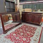 Dressoir en Spiegel en ingelegd blad, Ophalen, Gebruikt, Met deur(en), Klassiek