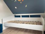 Bed, 200 x 90 cm met vaste boekenkast 200 x 20 cm, 90 cm, Eenpersoons, Zo goed als nieuw, Ophalen