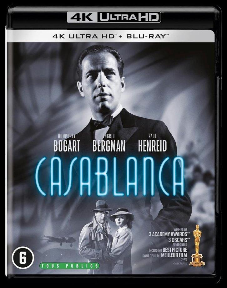 Casablanca 4K NLO 346120, Cd's en Dvd's, Blu-ray, Nieuw in verpakking, Ophalen of Verzenden
