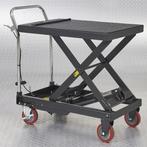 Verrijdbare hydraulische heftafel, verstelbare tafel - zwart, Motoren, Ophalen, Zo goed als nieuw