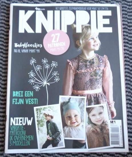 Knippie nummer 4 augustus september 2018, ook baby, Hobby en Vrije tijd, Kledingpatronen, Zo goed als nieuw, Kind, Knippie, Verzenden