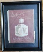 Parfum poster. 1928. Uniek/RARE. Parijs. Gekaderd., Overige typen, Gebruikt, Ophalen