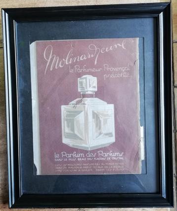 Parfum poster. 1928. Uniek/RARE. Parijs. Gekaderd. 